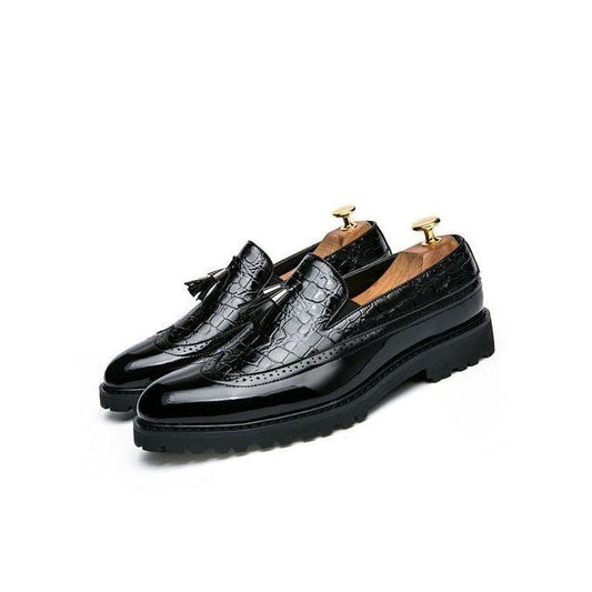 Chaussures Hommes Glands Mocassins Baladeuses Noir
