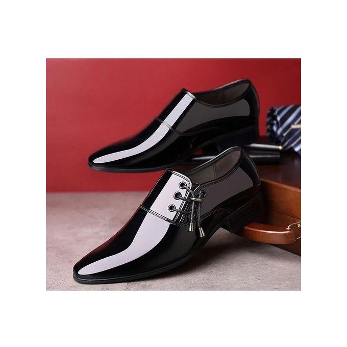 Chaussures Habillées En Cuir Verni Pour Hommes/chaussures En Cuir Classiques De Style Britannique -