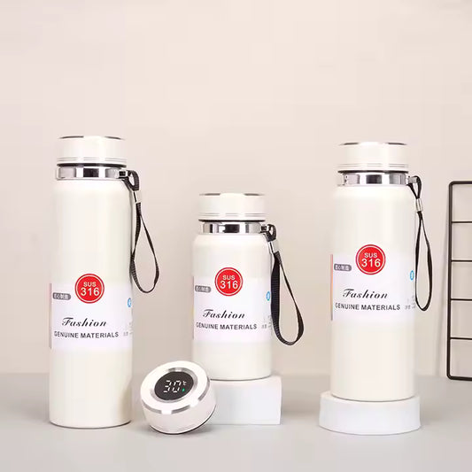 Gourde isotherme intelligente à double paroi en acier inoxydable 316 de 800 ml/1 000 ml