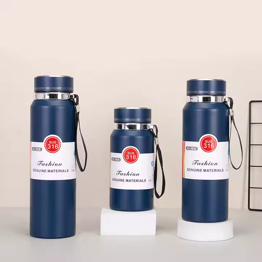 Gourde isotherme intelligente à double paroi en acier inoxydable 316 de 800 ml/1 000 ml