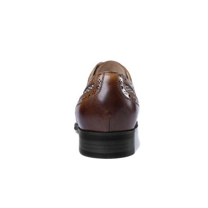 Banagat Hommes Mariage Formel Entreprise Chaussures Lacets Marron