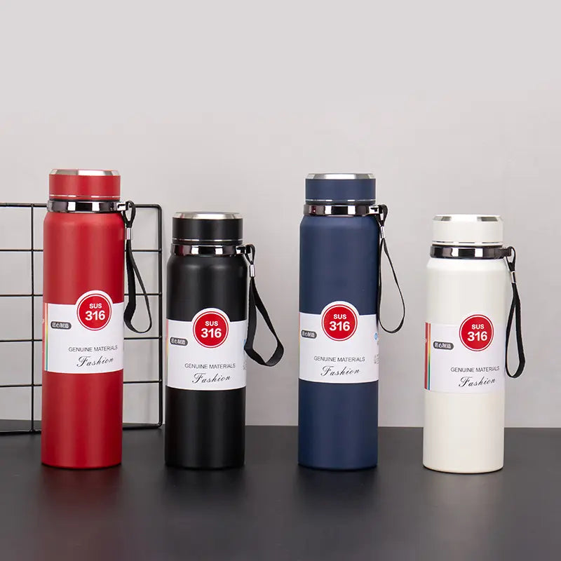 Gourde isotherme intelligente à double paroi en acier inoxydable 316 de 800 ml/1 000 ml